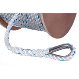 Seachoice 47931 Boat Anchor Line Rope, 3-Strand Twisted, Nylon, White/Blue, 5/8 in. X 250 Ft. - 47931 - official Seachoice product image 2