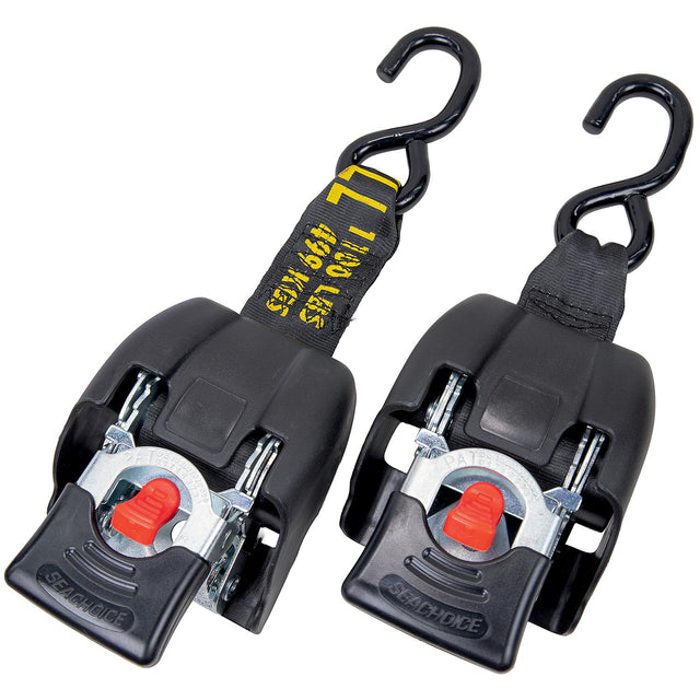 Seachoice 51114 Retractable Transom Tie-Downs, Zinc-Plated Steel - TS243ZINC - image 1