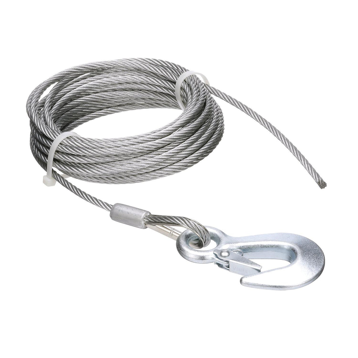 Seachoice Steel Winch Cable w/ Safety Hook, 3/16 In. X 25 Ft., 4,000-Lb. Tensile Strength - 51181 - official Seachoice product image 5