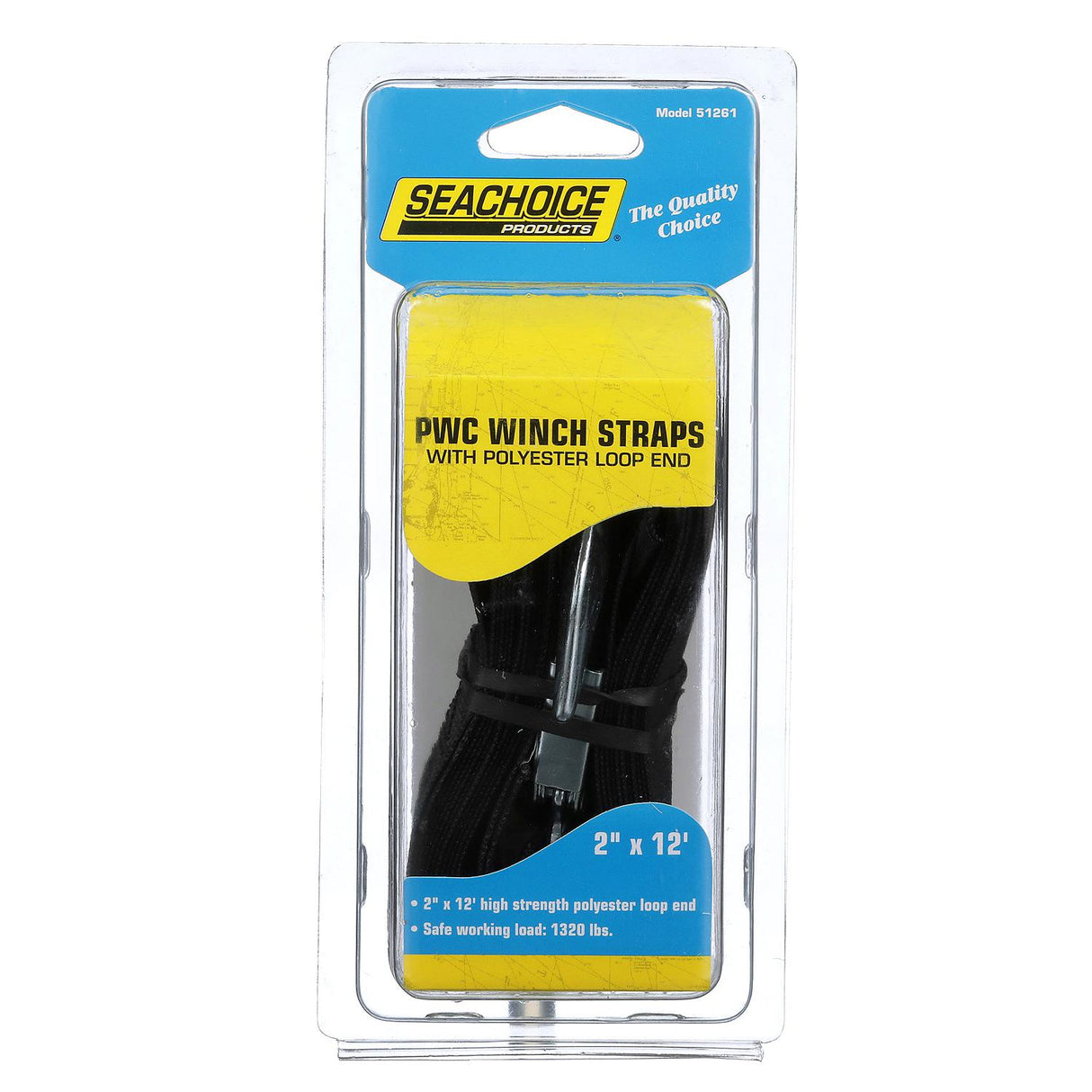 Seachoice Winch Strap for PWC, Loop End, 2 in. X 12 Ft., 4,000-Lb. Break Strength - 51261P - official Seachoice product image 6