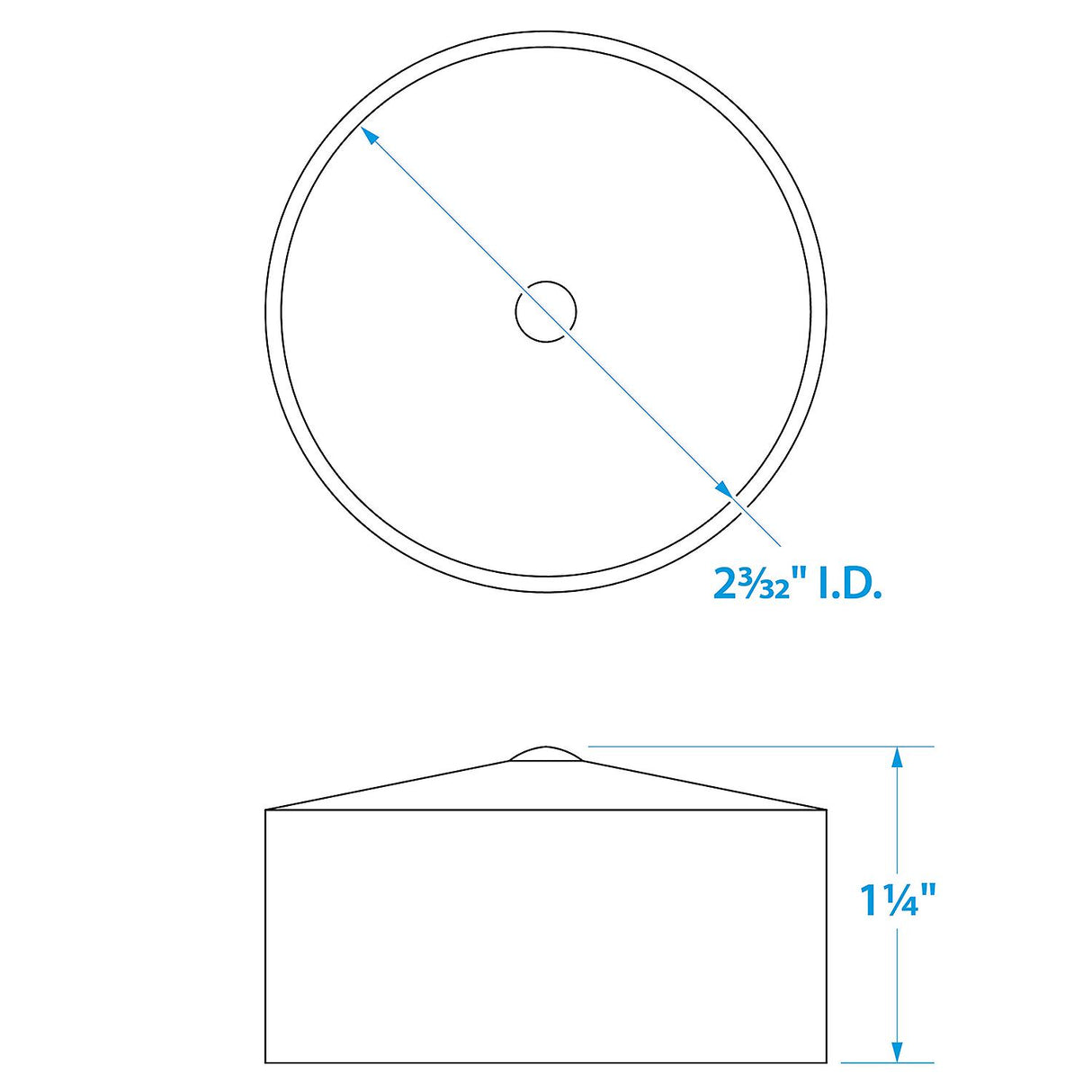 Seachoice Bearing Protector Covers for Boat Trailers, Black Plastic, Pack of 2 - 51521 - image 4