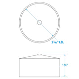 Seachoice Bearing Protector Covers for Boat Trailers, Black Plastic, Pack of 2 - 51521 - image 4
