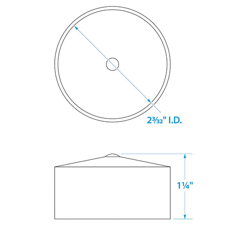 Seachoice Bearing Protector Covers for Boat Trailers, Black Plastic, Pack of 2 - 51521 - image 4