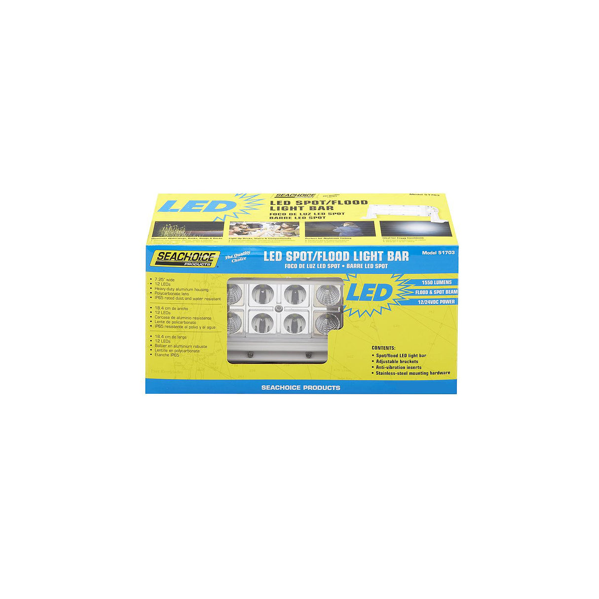 Seachoice LED 9 In. Bar Flood Light, White - UCL23CWSCH - official Seachoice product image 3