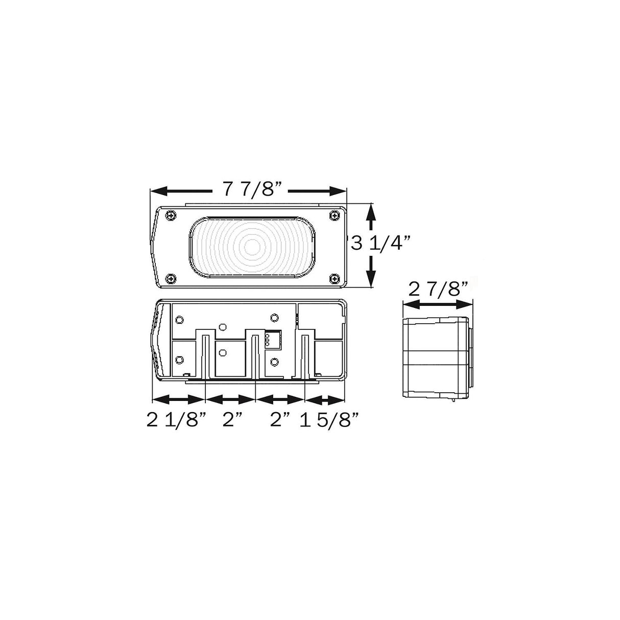 Seachoice Waterproof Universal Mount Combination Tail Light, 8-Function, Driver Side - ST37RSSCH - official Seachoice product image 4