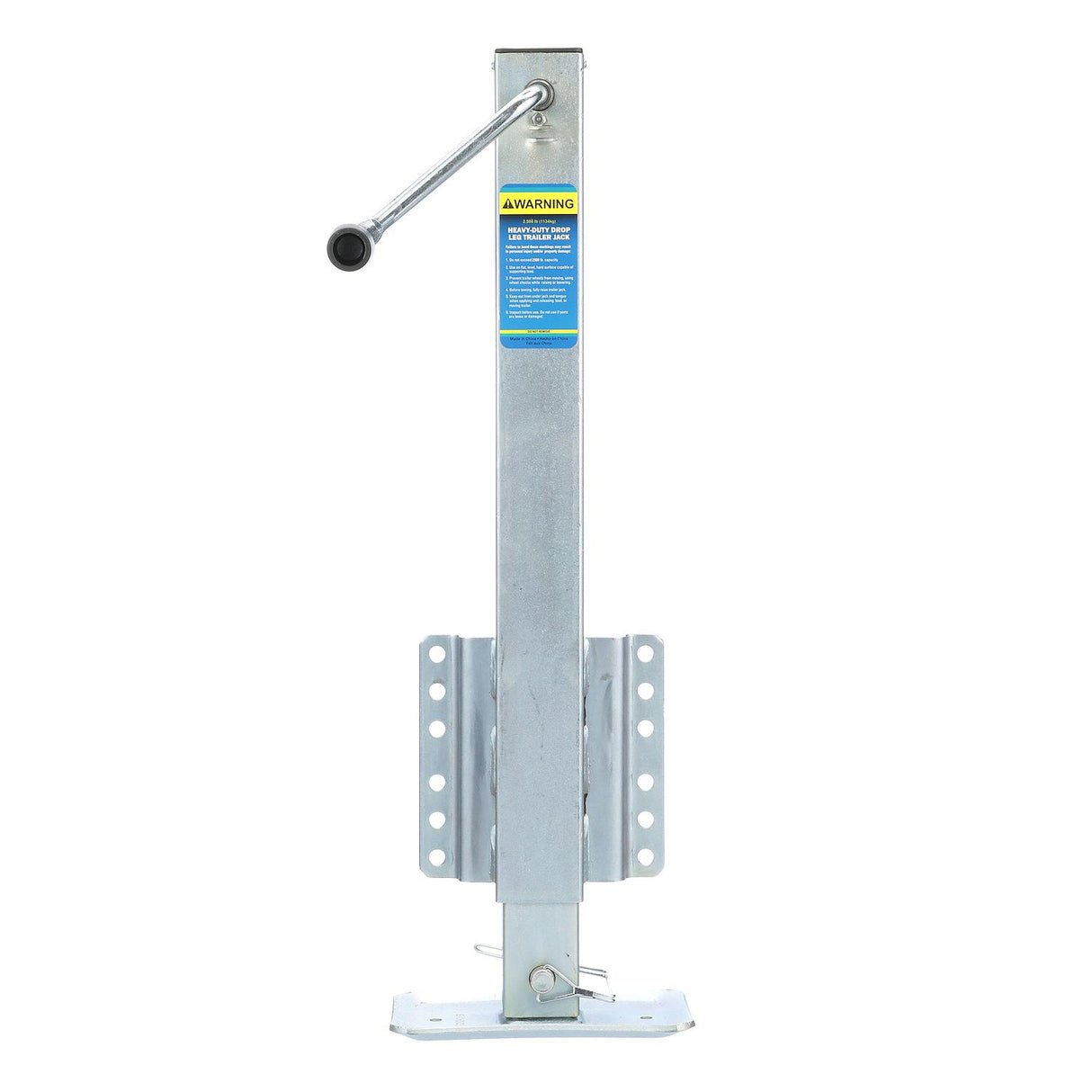Seachoice Heavy Duty Trailer Jack, Fixed Mount Jack w/ Drop Leg, 28.6 In. of Lift, Max Load 2,500 Lbs. - 50-52051 - official Seachoice product image 9