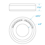Seachoice Trailer Jack Stand Wheel Stop - 52101 - official Seachoice product image 3