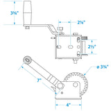 Seachoice Trailer Winch, Strap with Hook, Max Load 800 Lbs. - 52131 - official Seachoice product image 5