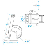 Seachoice Trailer Winch, Strap with Hook, Max Load 1,200 Lbs. - 52191 - official Seachoice product image 5