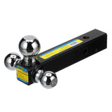 Seachoice Tri Ball Mount Solid Shank Trailer Hitch, 2 in., Chrome - 52281 - official Seachoice product image 2