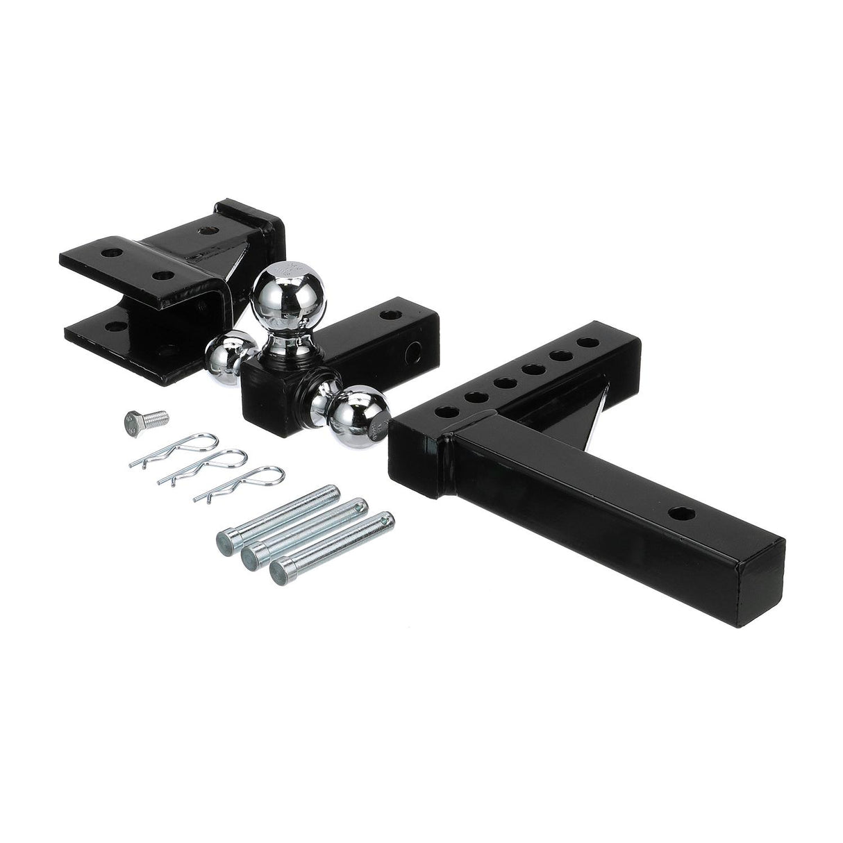 Seachoice Adjustable Trailer Hitch Drop, Tri Ball Mount Solid, 2 in. Shank, Black Finish - 52291 - official Seachoice product image 6