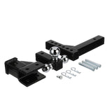 Seachoice Adjustable Trailer Hitch Drop, Tri Ball Mount Solid, 2 in. Shank, Black Finish - 52291 - official Seachoice product image 3