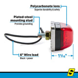Seachoice Led Sealed Stud Mount Side Marker/Clearance Light Red - MCL95RSSCH - official Seachoice product image 5