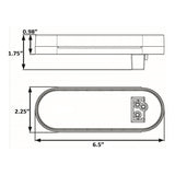 Seachoice 6 in. Oval Sealed Tail Light Kit for Flush Mount - STL12RKSCH - official Seachoice product image 2