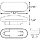 Seachoice 3-Function Sealed Oval Flush-Mount Tail Light - ST70RKSCH - official Seachoice product image 2