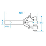 Seachoice 6-Ton Pintle Ball Hitch, 2 In. Ball, Trailer Towing, Black - 20212006 - official Seachoice product image 3