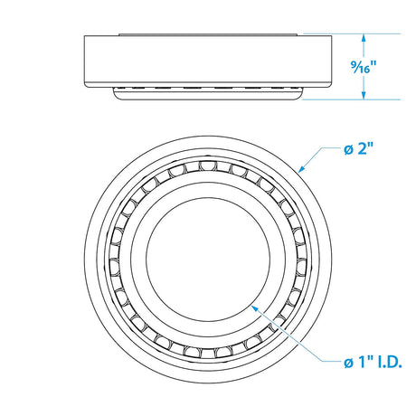 Seachoice Marine Boat Trailer Wheel Bearing Kit, 1 In. Axle, Set of 2 - 53531 - image 2