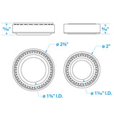 Seachoice Marine Boat Trailer Wheel Bearing Kit, 1-3/8 In. X 1-1/16 In. Axle, Set of 2 - 53571 - image 3