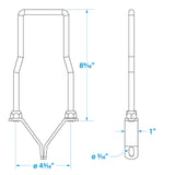 Seachoice Lockable Spare Tire Carrier for Boat Trailer - 53851 - official Seachoice product image 2