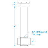 Seachoice Trailer Shackle, 9/16 In., Zinc, Splined Bolt, 2 Pieces - 54911 - official Seachoice product image 5