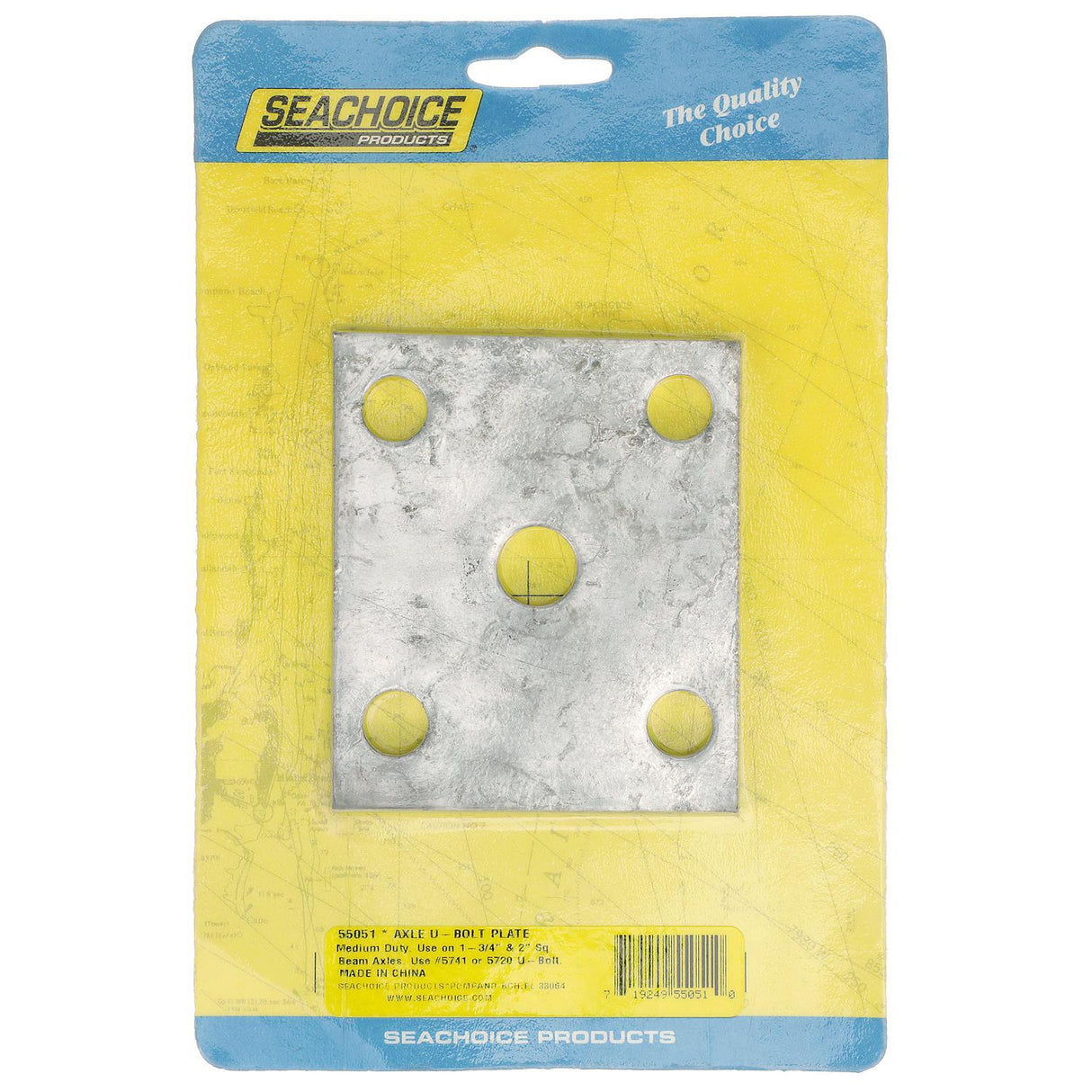 Seachoice Axle, U Bolt Plate Trailer, Galvanized, for Square Beam and Tube Axles - 55051 - official Seachoice product image 6
