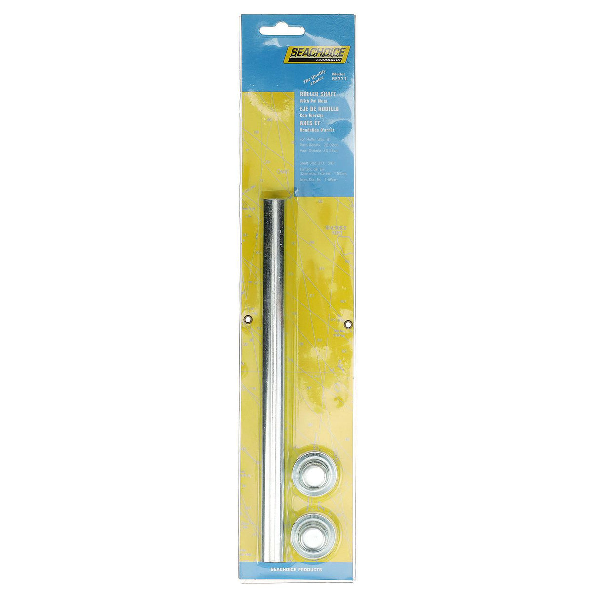 Seachoice Trailer Roller Shaft w/ 2 Pal Nuts, Fits 8-In. Roller - 55771 - official Seachoice product image 7