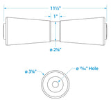 Seachoice Keel Roller, 12 in. X 5/8 in., TPR, Gold - 56460 - official Seachoice product image 6