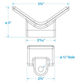 Seachoice Bow Stop, 3 in., TPR, Gold - 56550 - official Seachoice product image 3