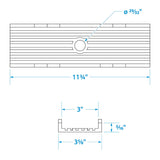 Seachoice 56640 Keel Pad, 12 In. X 3 In., TPR, Gold - 50-56640 - official Seachoice product image 5
