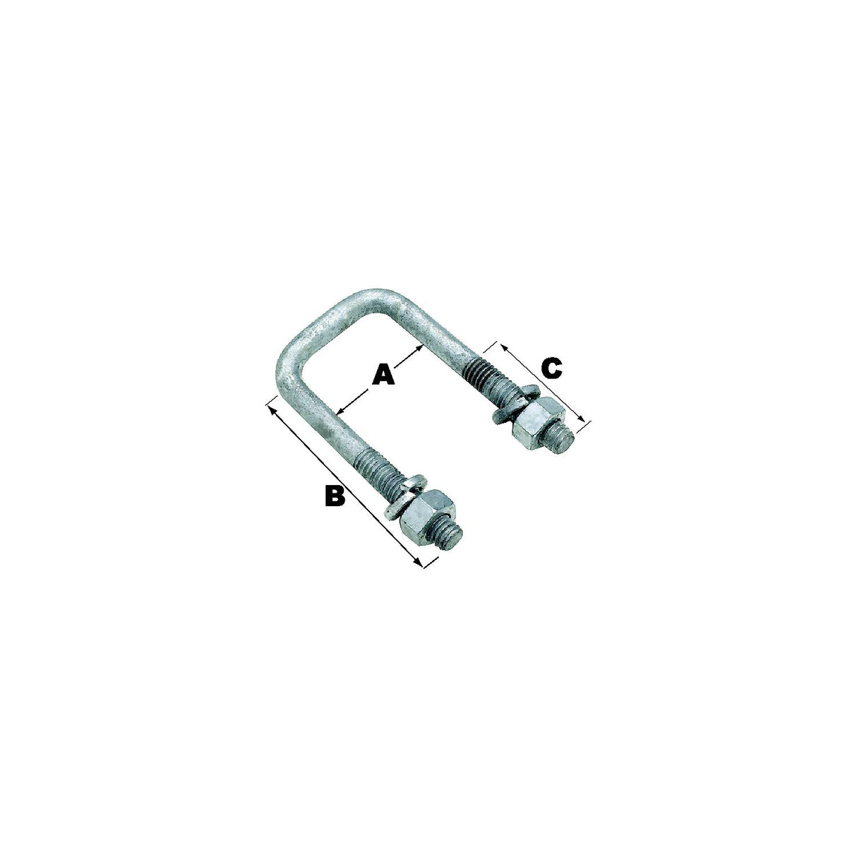 Seachoice 57240 Sq U-Bolt-4 1/16X2 13/16(Bulk - 57240