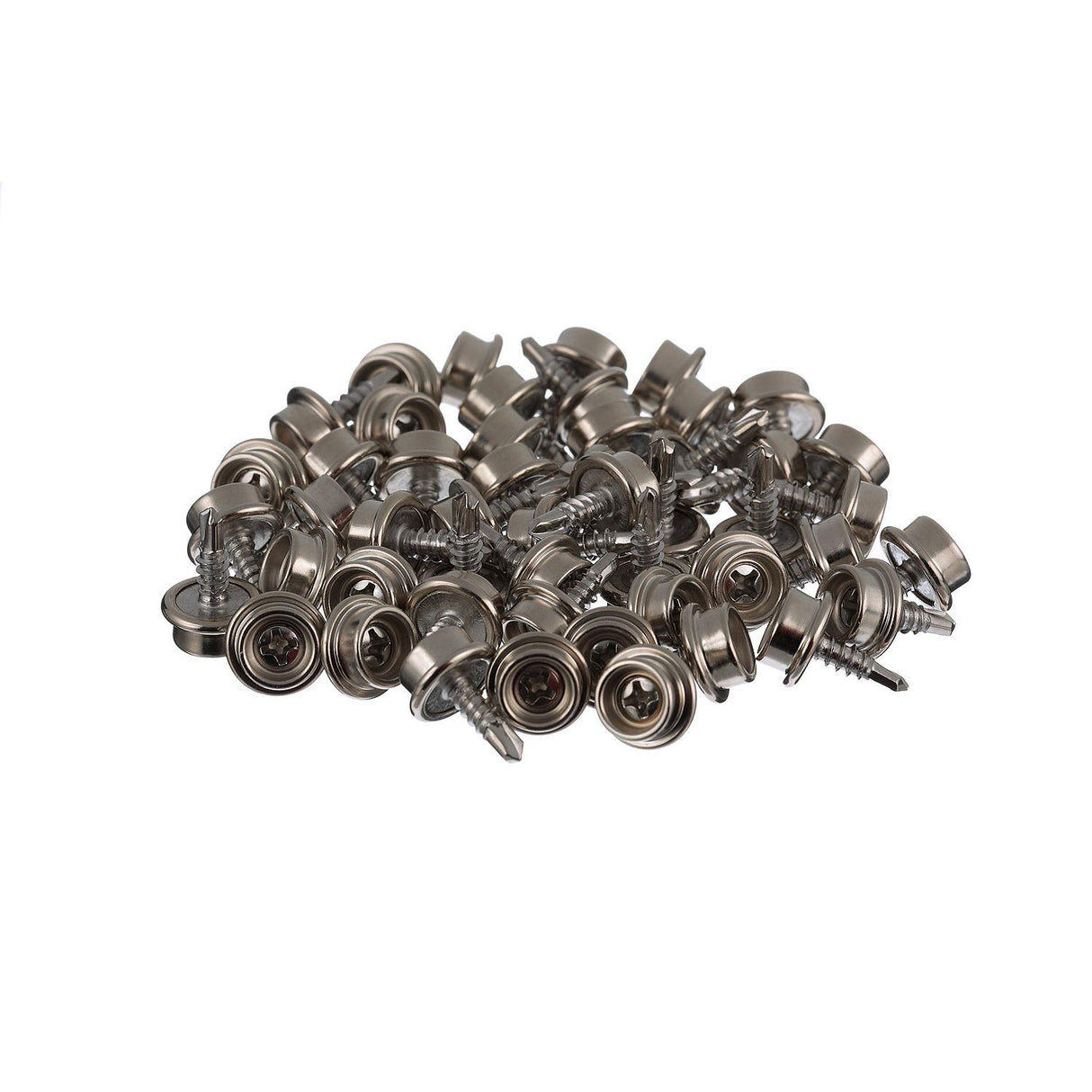 Seachoice Button Stud w/ Self Drilling 8 In. X 1/2 In. Stainless Steel Screw, Pack of 50 - RP-BP9786SC - official Seachoice product image 3