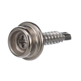 Seachoice Button Stud w/ Self Drilling 8 In. X 3/4 In. Stainless Steel Screw, Pack of 50 - RP-BP9787SC - official Seachoice product image 2