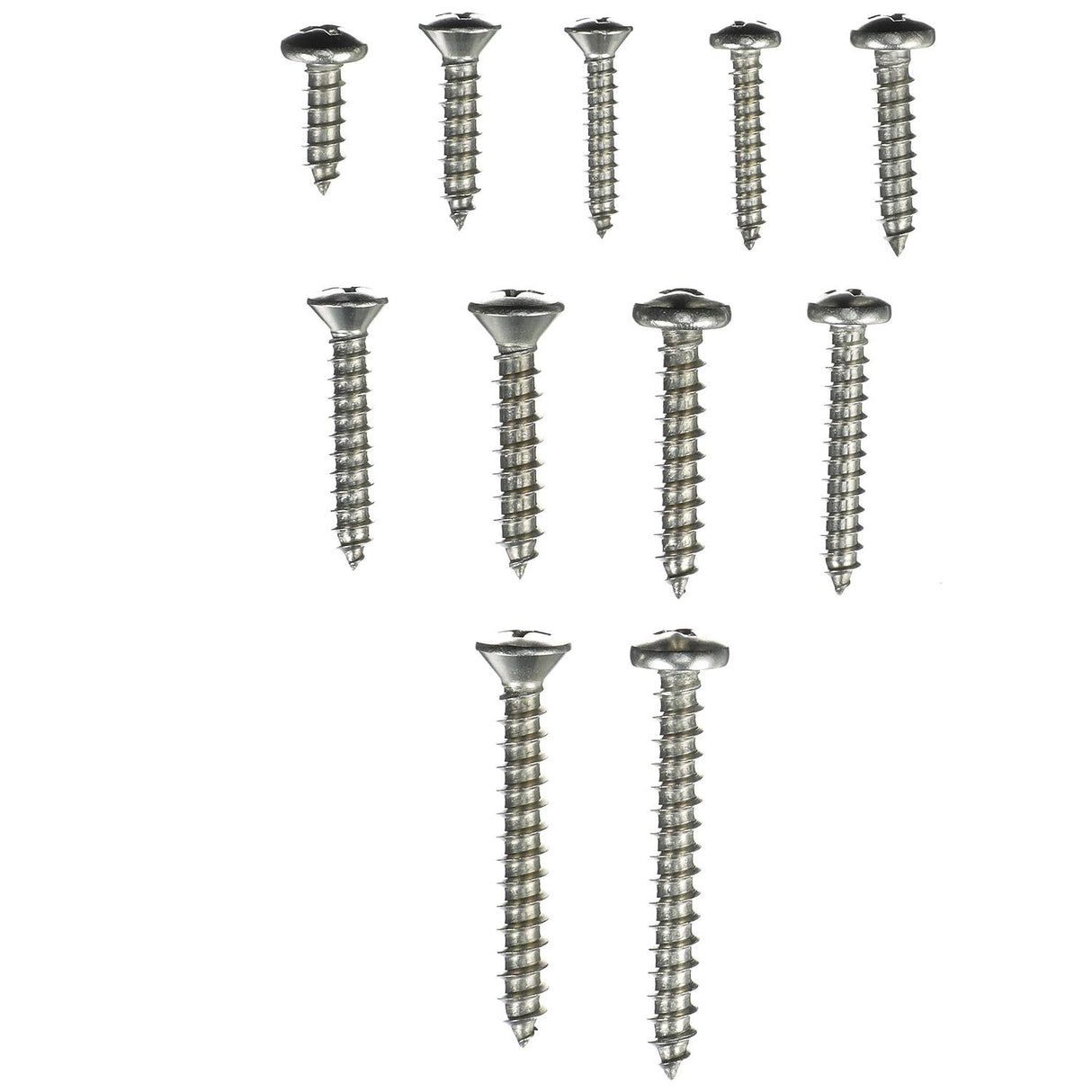 Seachoice Stainless Steel Tapping Screw Kit, 72 Piece - RP-KP5575SC