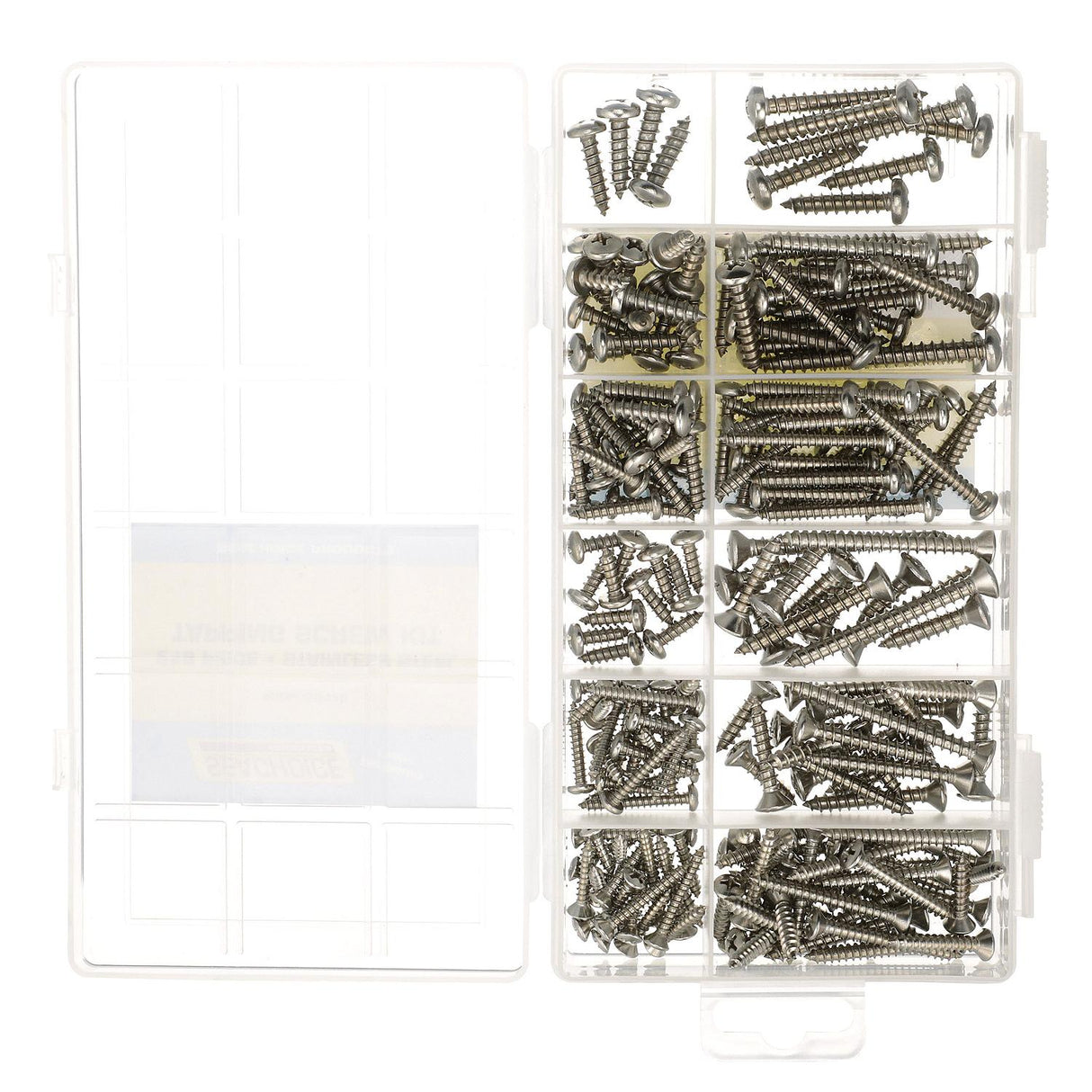 Seachoice Stainless Steel Tapping Screw Kit, 216 Piece - RP-KP5579SC - official Seachoice product image 4