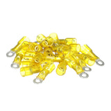 Seachoice 60071 Heat Shrink Ring Terminal 3-to-1, Marine Grade Heat-Shrinkable Ring Terminals, Yellow, Pack of 25, Fits 3/8 in. Stud, 12-10 Wire Range - 60071 - official Seachoice product image 2