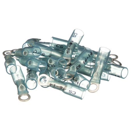 Seachoice Marine Grade Heat-Shrinkable Ring Terminal, Fits #10 Stud, 16-14 Wire Range, Blue, Pack of 25 - 60111 - official Seachoice product image 3