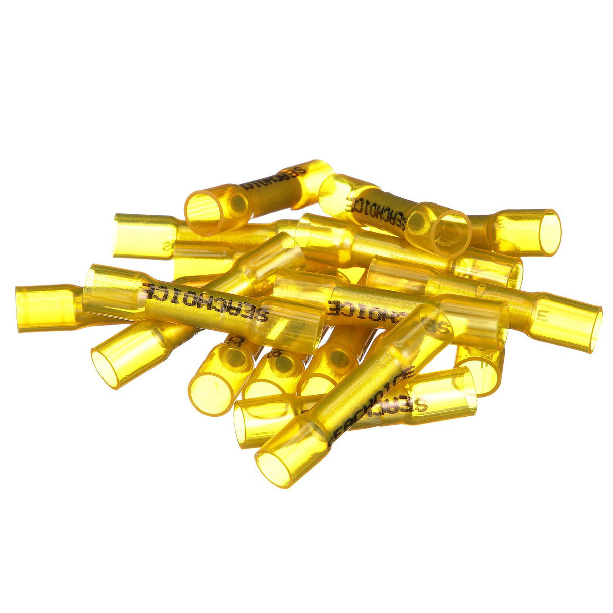 Seachoice Heat Shrink Butt Connector Wire, Solderless, Fits 12-10 Wire Range, Yellow, Pack of 25 - 60201 - official Seachoice product image 3