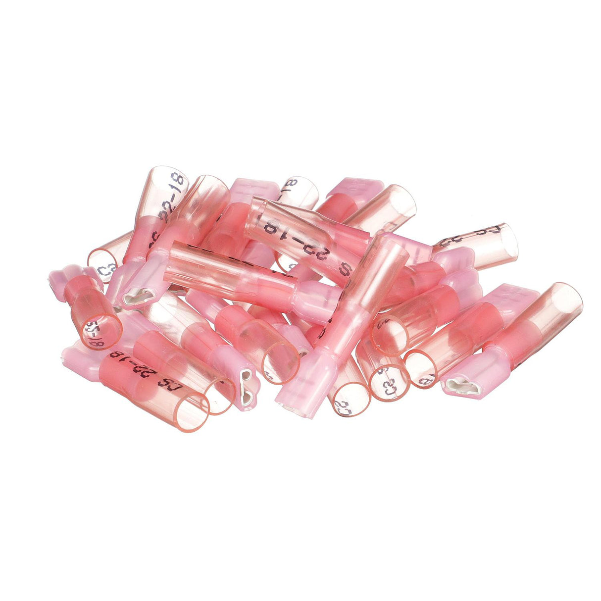 Seachoice Heat Shrink Insulated Disconnect, Marine Grade Heat-Shrinkable Female Disconnect Terminals, Red, Pack of 25, 22-18 Wire Range - 60271 - official Seachoice product image 4