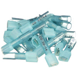Seachoice Heat Shrink Insulated Disconnect, Marine Grade Heat-Shrinkable Male Disconnect Terminals, Blue, Pack of 25, 16-14 Wire Range - 60301 - official Seachoice product image 4