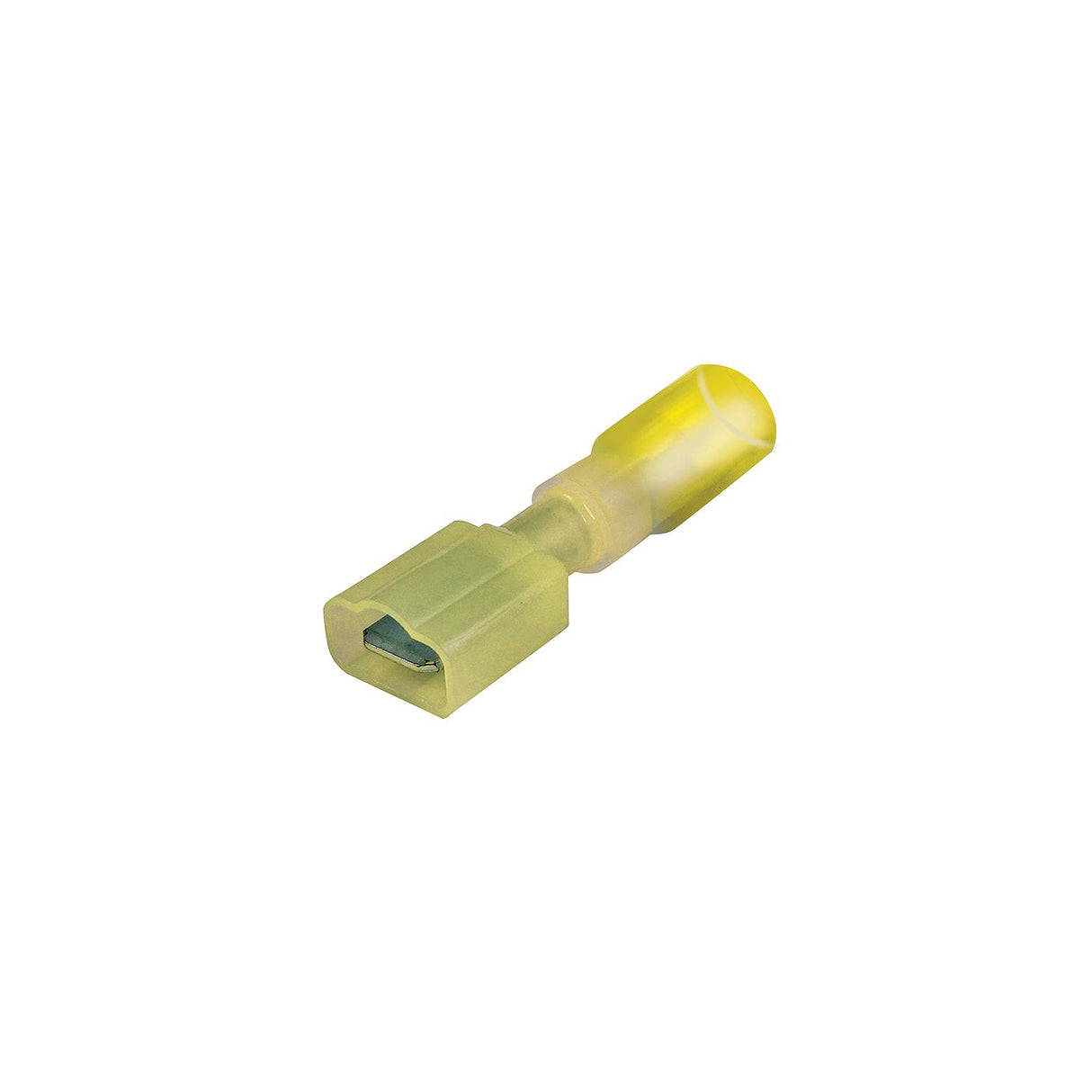 Seachoice Heat Shrink Insulated Disconnect, Marine Grade Heat-Shrinkable Male Disconnect Terminals, Yellow, Pack of 25, 12-10 Wire Range - 60321 - official Seachoice product image 6