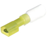 Seachoice Heat Shrink Insulated Disconnect, Marine Grade Heat-Shrinkable Male Disconnect Terminals, Yellow, Pack of 25, 12-10 Wire Range - 60321 - official Seachoice product image 3