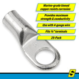 Seachoice Tinned Battery Lug, #4 25/Pack - 60571 - official Seachoice product image 4