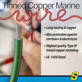 Seachoice 63056 Tinned Copper Marine Wire, 8 AWG, Green, 100' - 8TC-GREEN-100 - official Seachoice product image 5