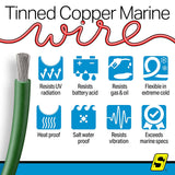 Seachoice 63056 Tinned Copper Marine Wire, 8 AWG, Green, 100' - 8TC-GREEN-100 - official Seachoice product image 6