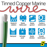 Seachoice 63108 Tinned Copper Marine Wire, 14 AWG, Green, 100' - 14TC-GREEN-100 - official Seachoice product image 7