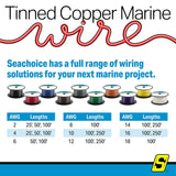 Seachoice 63109 Tinned Copper Marine Wire, 14 AWG, White, 100' - 14TC-WHITE-100 - official Seachoice product image 6