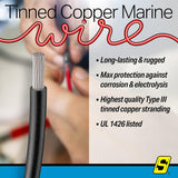 Seachoice 63121 Tinned Copper Marine Wire, 16 AWG, Black, 100' - 16TC-BLACK-100 - official Seachoice product image 4