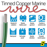 Seachoice 63128 Tinned Copper Marine Wire, 16 AWG, Green, 100' - 16TC-GREEN-100 - official Seachoice product image 4