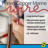 Seachoice 63133 Tinned Copper Marine Wire, 16 AWG, Brown, 100' - 16TC-BROWN-100 - official Seachoice product image 5