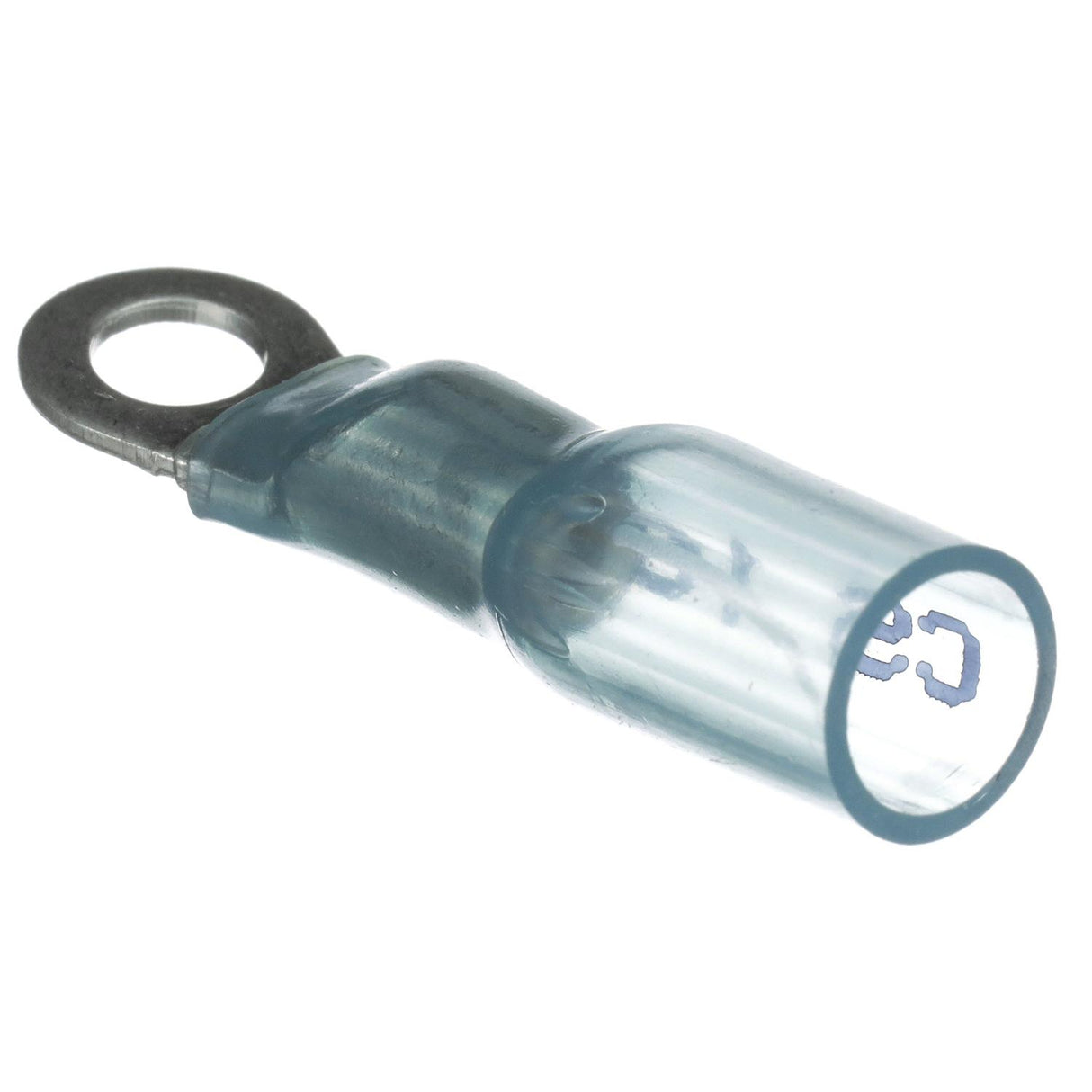 Seachoice 63821 Heat Shrink Ring Terminal, Marine Grade Heat-Shrinkable Ring Terminals, Blue, Pack of 100, Fits #8 Stud, 16-14 Wire Range - 50-63821 - official Seachoice product image 3
